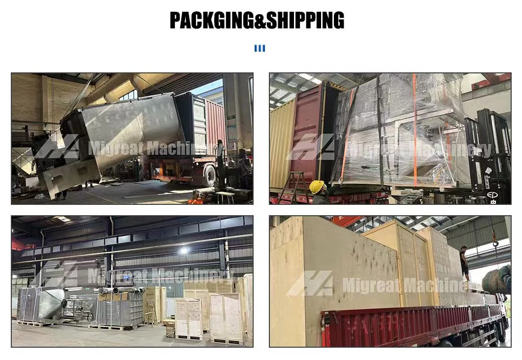 Packing and shipping of Migreat machines