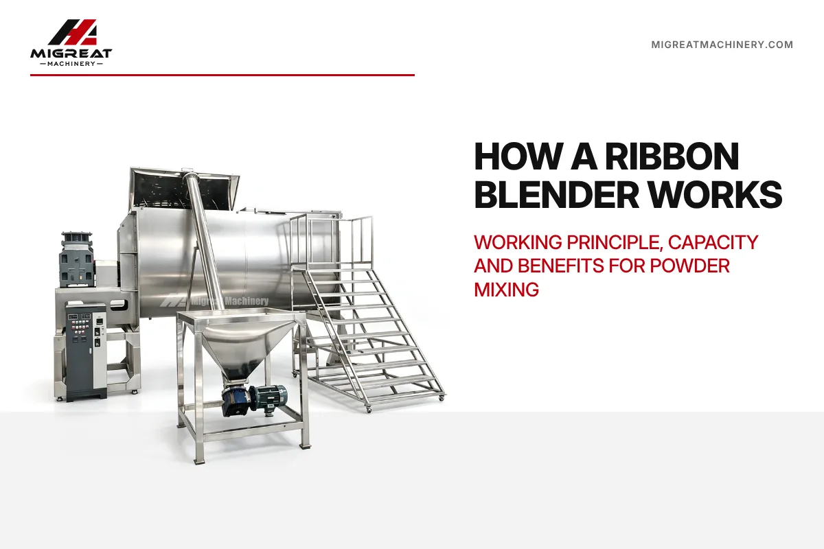 Ribbon Blender: Working Principle, Capacity and Benefits for Powder Mixing