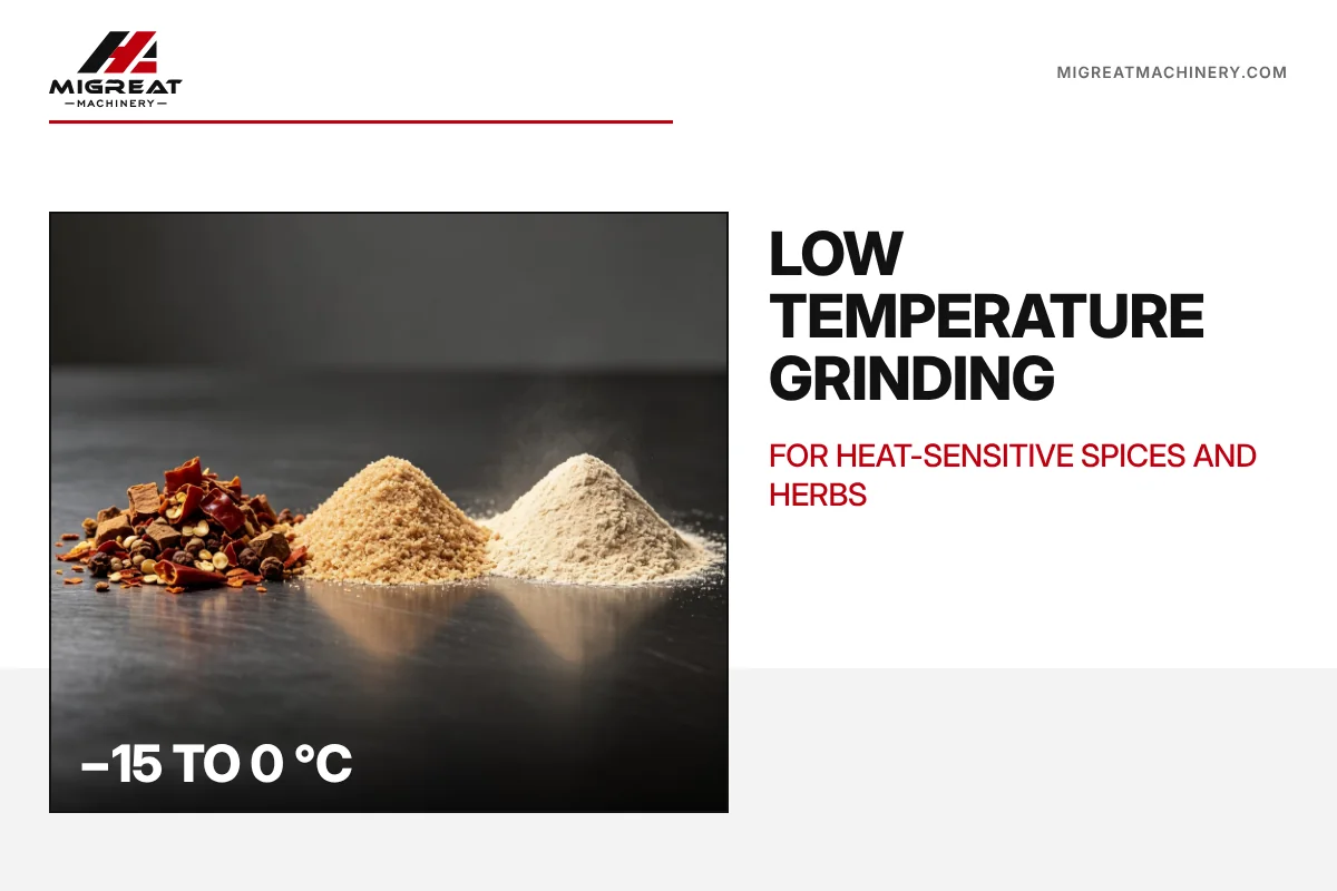 Low Temperature Grinding for Heat-Sensitive Spices and Herbs