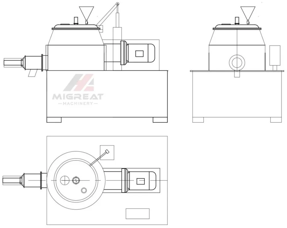 GHL high shear wet mixing granulator drawing