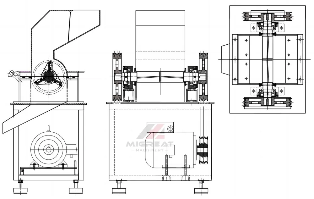 PSJ Coarse Crusher drawing