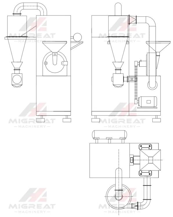 WMF pulse suction grinder drawing